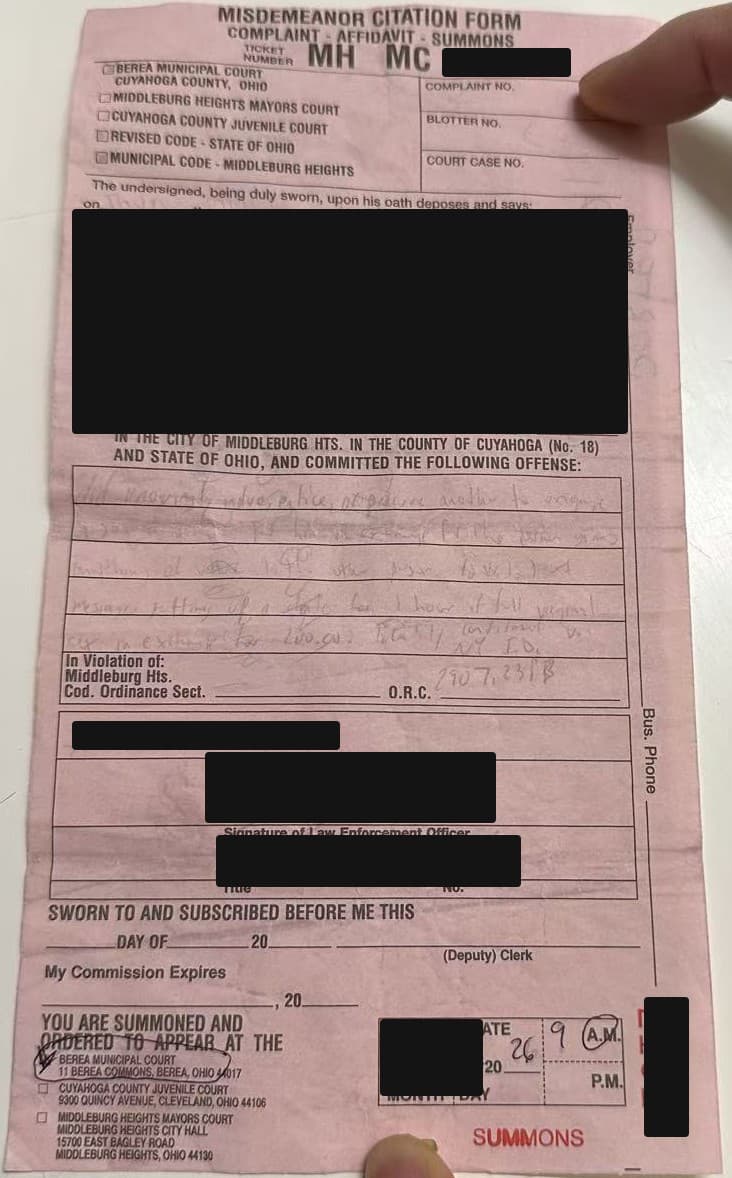 Shoplifting - Ohio