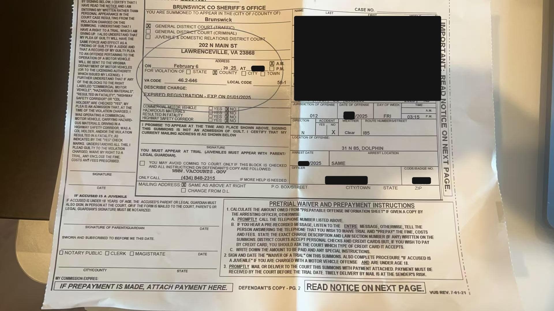 Operador sin licencia - Wisconsin