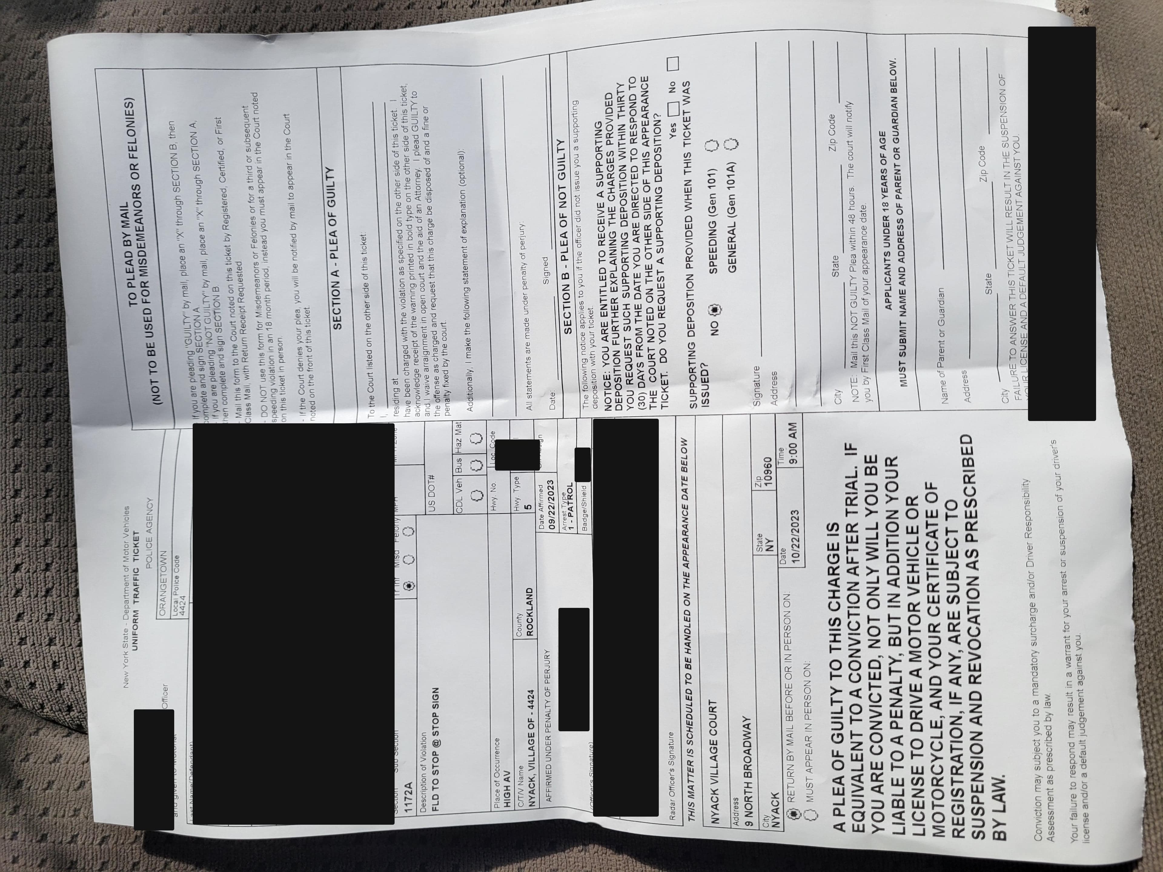 Operador sin licencia - Long Island