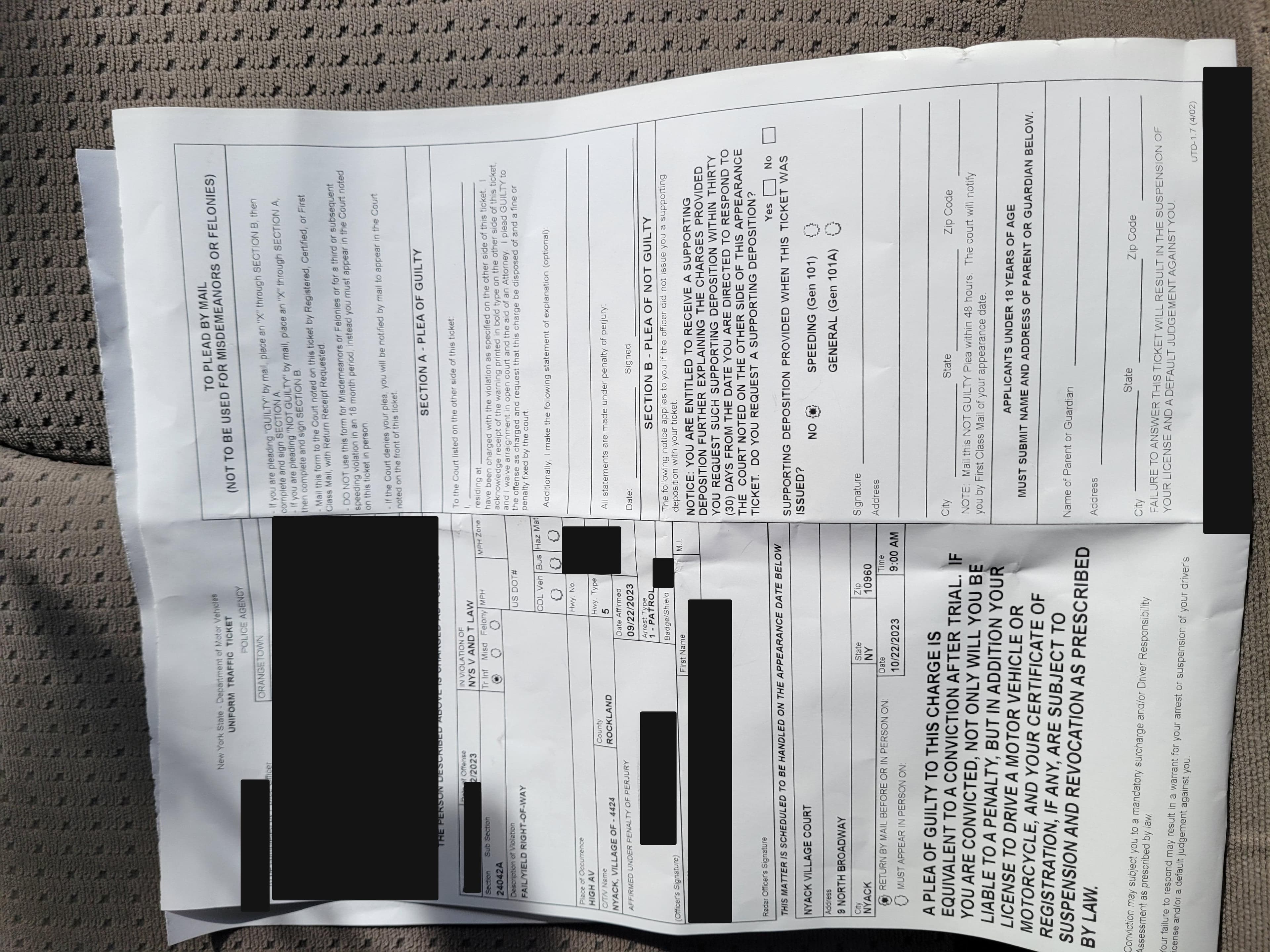 Operador sin licencia - Long Island